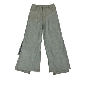 Rare Eckhaus Latta Jeans Cut Out Wide Leg Avant Garde Women's 27x28